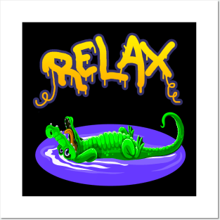 croco relax Posters and Art